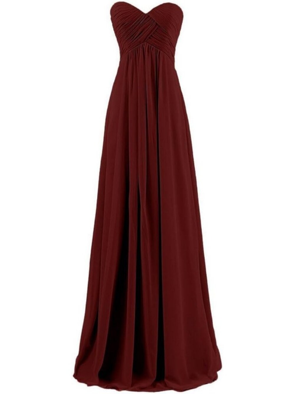 Sweetheart Pleats Long A-Line Corset Dress | Formal Prom & Bridesmaid Gown